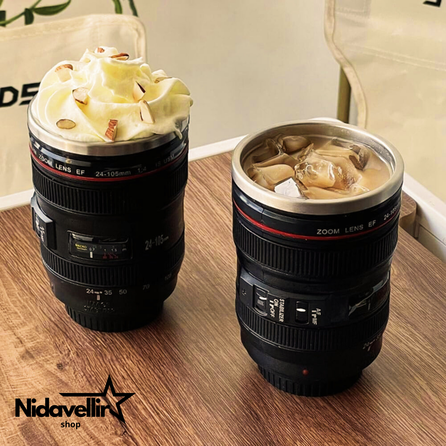 TAZA CREATIVA LENTE DE CAMARA