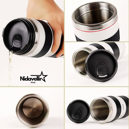 TAZA CREATIVA LENTE DE CAMARA