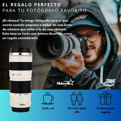 TAZA CREATIVA LENTE DE CAMARA