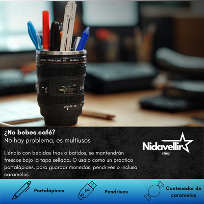 TAZA CREATIVA LENTE DE CAMARA